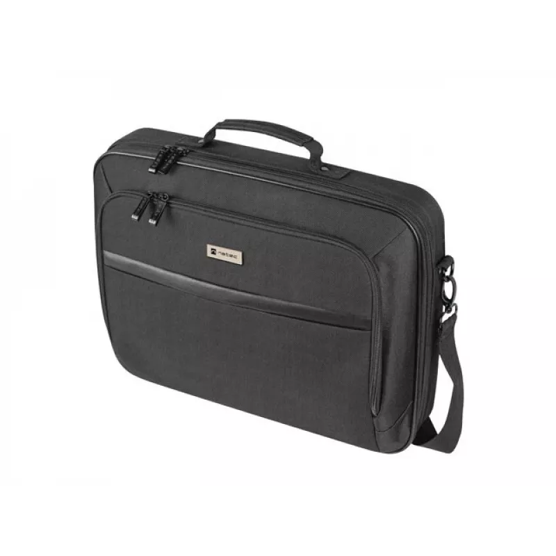 Portfelis NATEC Boxer Lite 39,6 cm (15,6 colio) – poliesteris, 2 skyriai, peties diržas, 410×305×65 mm, 750 g