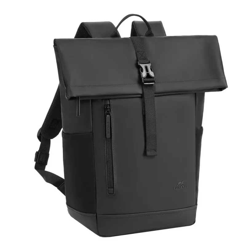 Kuprinė Rivacase 7826 Eden 14 ECO juoda roll-top, skirta 14 colių nešiojamiesiems kompiuteriams