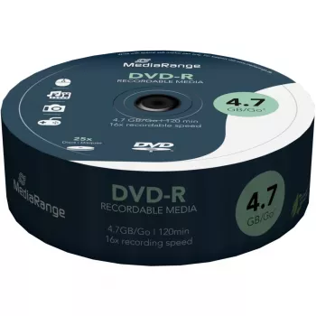 MediaRange 25 vnt. DVD-R 4,7 GB 120 min. 16x ant veleno MR403