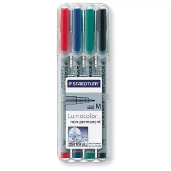 Markeris Staedtler 315 WP4 juoda, mėlyna, žalia, raudona