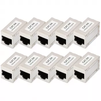 Digitus CAT 6A ekranuotos modulinės movos RJ-45 su auksuotais kontaktais, 10 vnt.