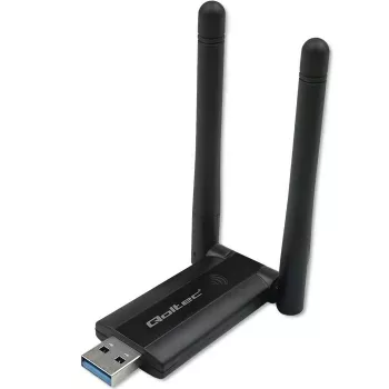 Qoltec greitas belaidis USB dvigubas Wi-Fi adapteris 2x2 dBi