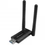 Qoltec greitas belaidis USB dvigubas Wi-Fi adapteris 2x2 dBi