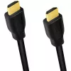 LogiLink CH0100 Premium High Speed HDMI laidas su Ethernet, HDMI 2.0 A tipo kištukas į kištuką, 4K 60 Hz, 18 Gbit/s, 1 m, juodos spalvos