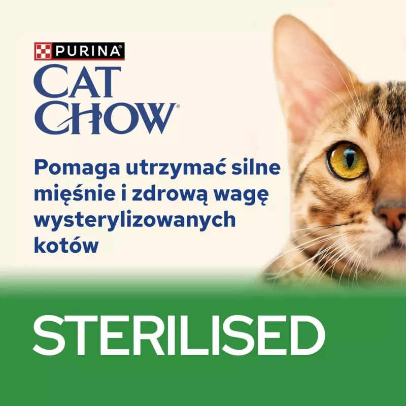 PURINA Cat Chow Sterilised Gig vištiena su baklažanu – drėgnas kačių ėdalas 85 g