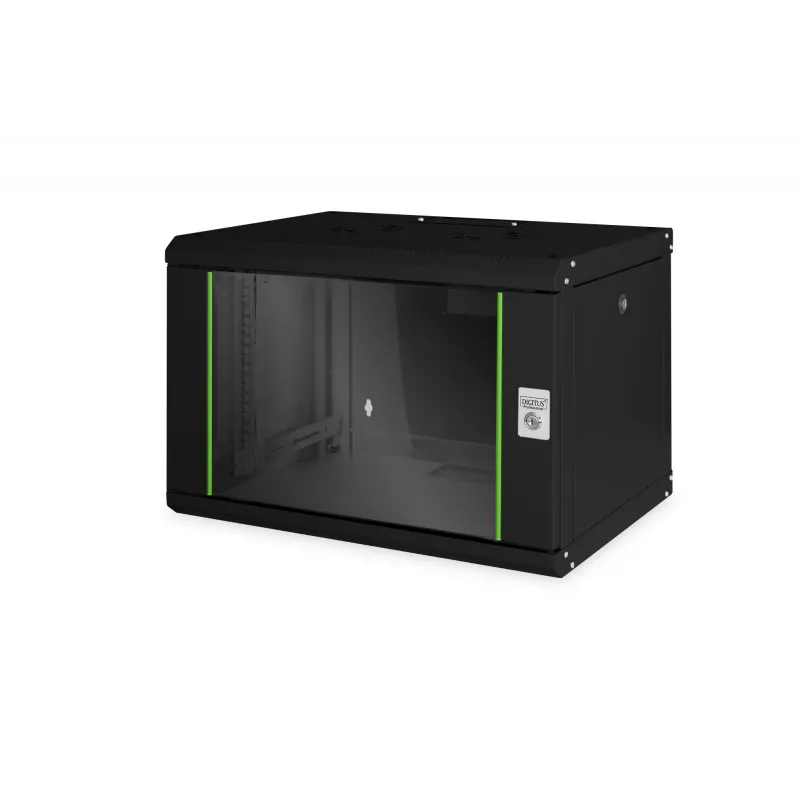 Sieninis tinklo spintos stovas Digitus DN-19 07-U-SW, 7U, juodas
