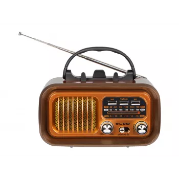 Nešiojamas analoginis AM/FM radijas RA16 su saulės baterija