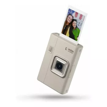 Hibridinė momentinė kamera Fujifilm Instax mini LiPlay+ smėlio spalvos