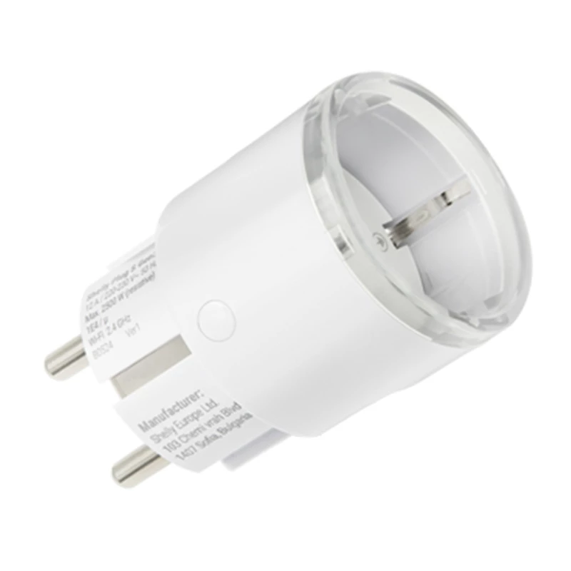 Išmaniųjų kištukinių lizdų rinkinys Shelly Plug S MTR Gen3 – 5 vnt., 12A, baltas