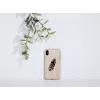 Dėklas iPhone X/XS iš medžio ir polikarbonato – Indian black apsauginis dėklas