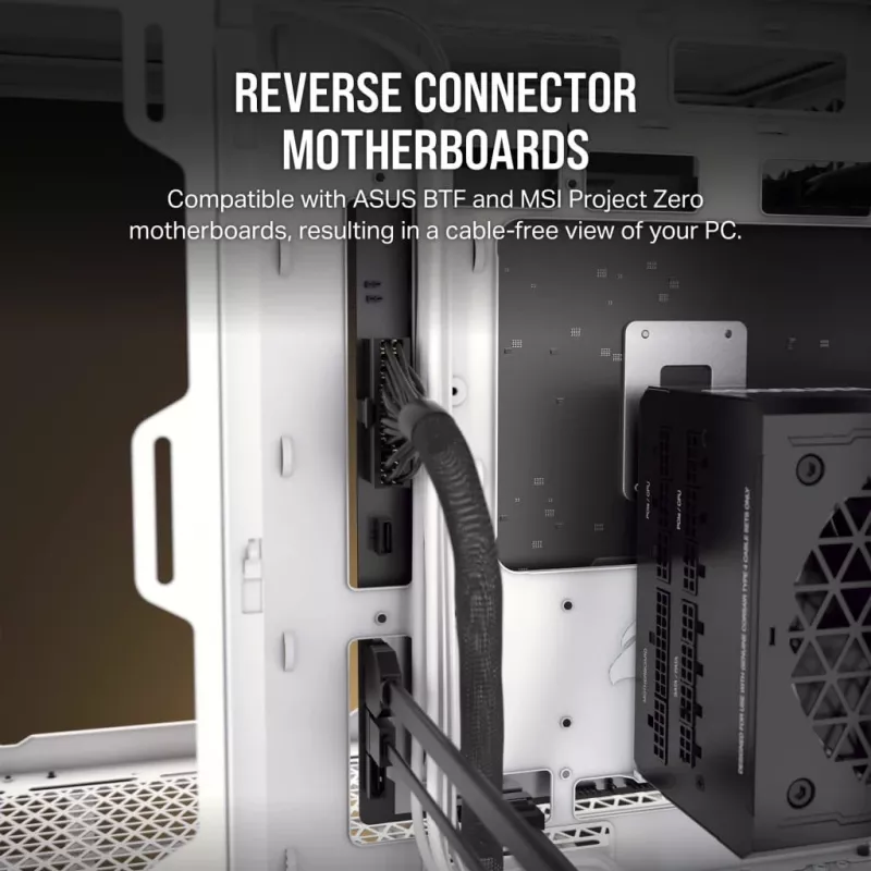 Corsair 2500D AIRFLOW Micro ATX dviejų kamerų korpusas – Baltas CC-9011264-WW