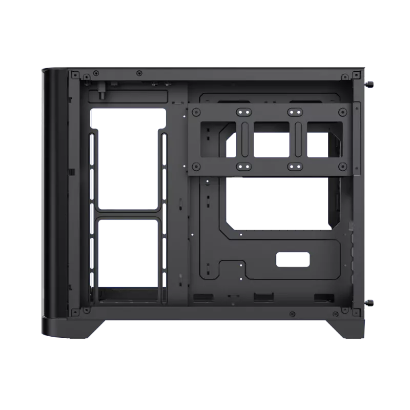 Gamemax HYPE-M BK korpusas | Juodas | Micro-ATX | Be maitinimo šaltinio