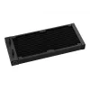 DeepCool LS520S Zero Dark AIO procesoriaus aušinimo skysčiu sistema, 240 mm, 2x 120 mm PWM ventiliatoriai, AM4/AM5/LGA2066, juoda