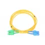 Extralink šviesolaidinis laidas SC/UPC - SC/APC, vienmodis dupleksas, G.652D, PVC 3 mm, 5 m
