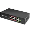 Ethernet Switch QOLTEC 52297 PoE RJ45 su PoE Uplink ir SFP prievadu