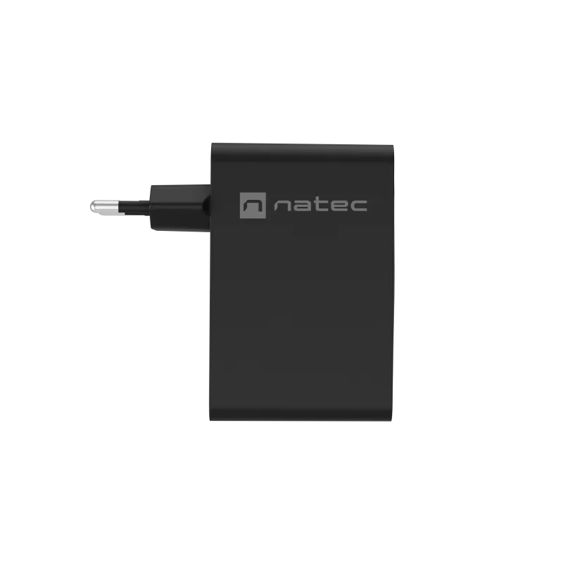NATEC NUC-2234 sieninis įkroviklis nešiojamam kompiuteriui ir telefonui, juodas, 100 W, greitasis įkrovimas