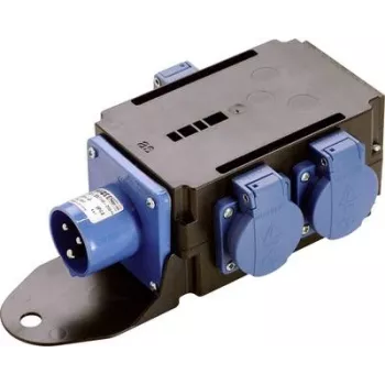 Maitinimo skirstytuvas AS Schwabe MIXO WESER 230V – 1x CEE 3p 230V 16A įėjimas, 3x Schuko 230V 16A išėjimai