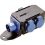 Maitinimo skirstytuvas AS Schwabe MIXO WESER 230V – 1x CEE 3p 230V 16A įėjimas, 3x Schuko 230V 16A išėjimai