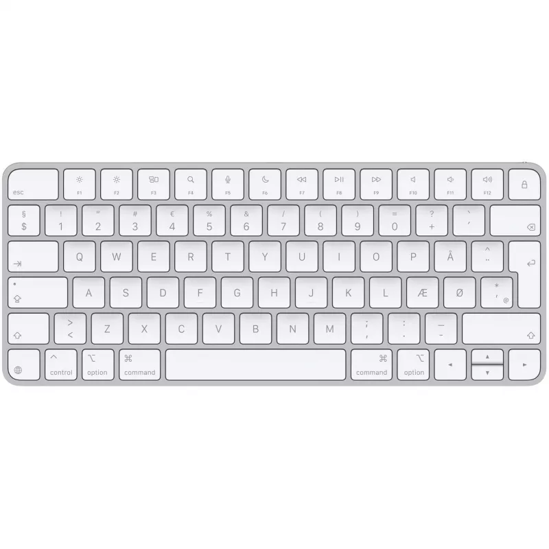 Apple Magic Keyboard Universal USB + Bluetooth QZERTY Danų Baltas