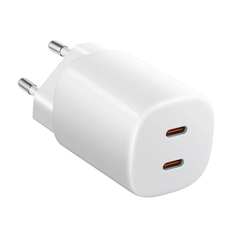 Xiaomi Nano Turbo 45W baltas – 2× USB-C greitasis kroviklis telefonams ir planšetėms