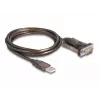 Adapteris USB 2.0 Type-A į Serial RS-232 D-Sub 9 kontaktų kištukas DeLOCK 62646