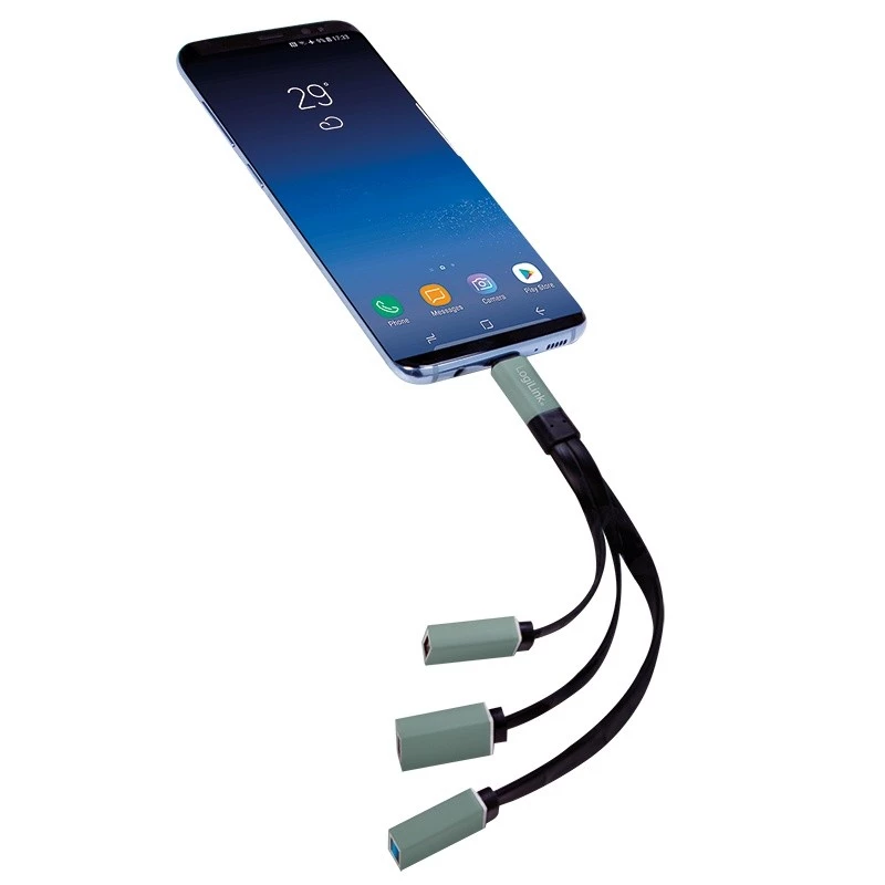 USB-C 3.1 3 prievadų USB šakotuvas