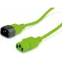 Roline maitinimo kabelis IEC C14 – IEC C13, 1,8 m, žalias