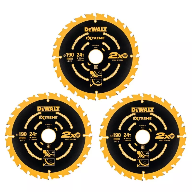 Pjūklo diskas medienai DeWALT DT10399-QZ 190 mm 24 dantys