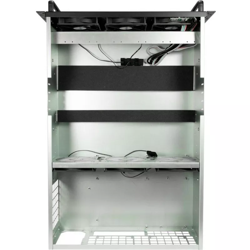 Kompiuterio korpusas Inter-Tech 88887236 Rack 4U juodas, pilkas