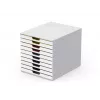 Dėžutė dokumentams Durable VARICOLOR Mix 10 plastikinė įvairiaspalvė balta 763027