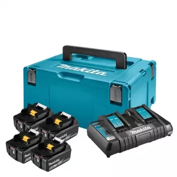 Makita 198091-4 belaidžių įrankių baterijos ir įkroviklio rinkinys