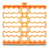 Laidų laikiklis DeLOCK 66255 oranžinis 24 laidų įėjimai