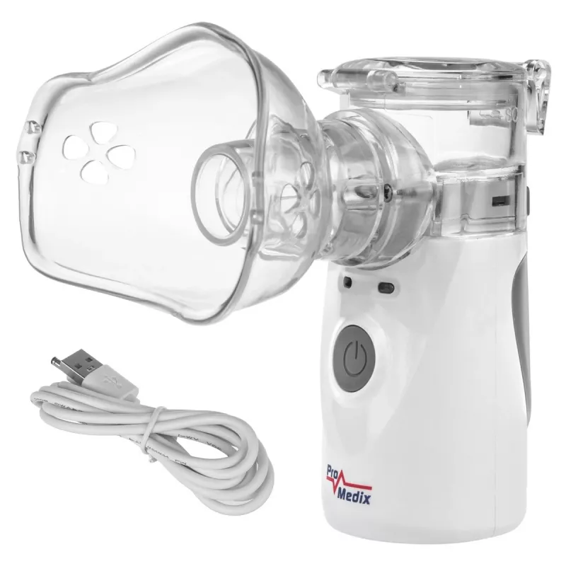 Nešiojamas tinklelinis inhaliatorius ProMedix PR-835 USB purkštuvas su baterija