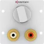 Kintamosios srovės lizdas 2 x RCA Kindermann 7444000518