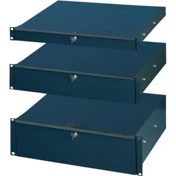 SCHROFF 19DRAWER 2U RAL7021 - Lentynėlė stelažui (20110181)