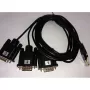 Serijinis kabelis ALLNET ALL4500_COM juodas DB-9 kištukas