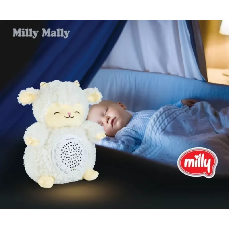 Milly mally avies formos projektorinis žaislas minkštas naktinis šviestuvas modelis 5664