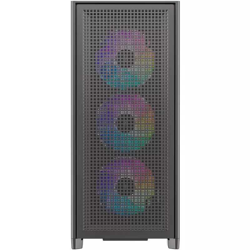 PC korpusas Silentware Air 2000 A-RGB Juodas – vidutinis bokštas, grūdinto stiklo šoninis dangtis