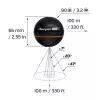 Nešiojamas žuvų ieškiklis Deeper Smart Sonar PRO+ 2, 3 spinduliai, 100 m gylis, 65×65×65 mm, Li‑Ion 950 mAh