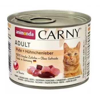 Animonda Carny Adult Turkey with chicken liver šlapias maistas katėms 200 g