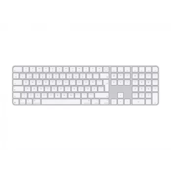 Apple Magic Keyboard MXK73S/A belaidė klaviatūra su Touch ID ir skaitmeniniu bloku, QWERTY švedų, balta