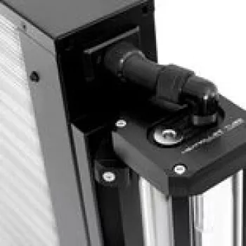 Vandens aušinimo adapteris vamzdeliams Watercool MO-RA IV Heatkiller Tube Adapter – juodas