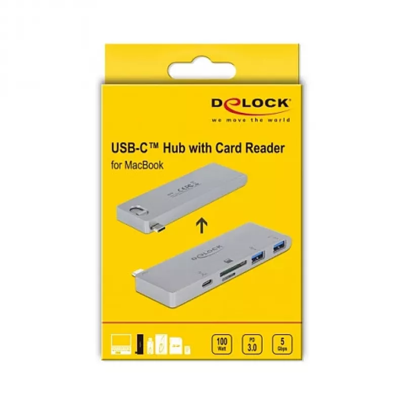 USB-C dokų stotelė DeLOCK 64078