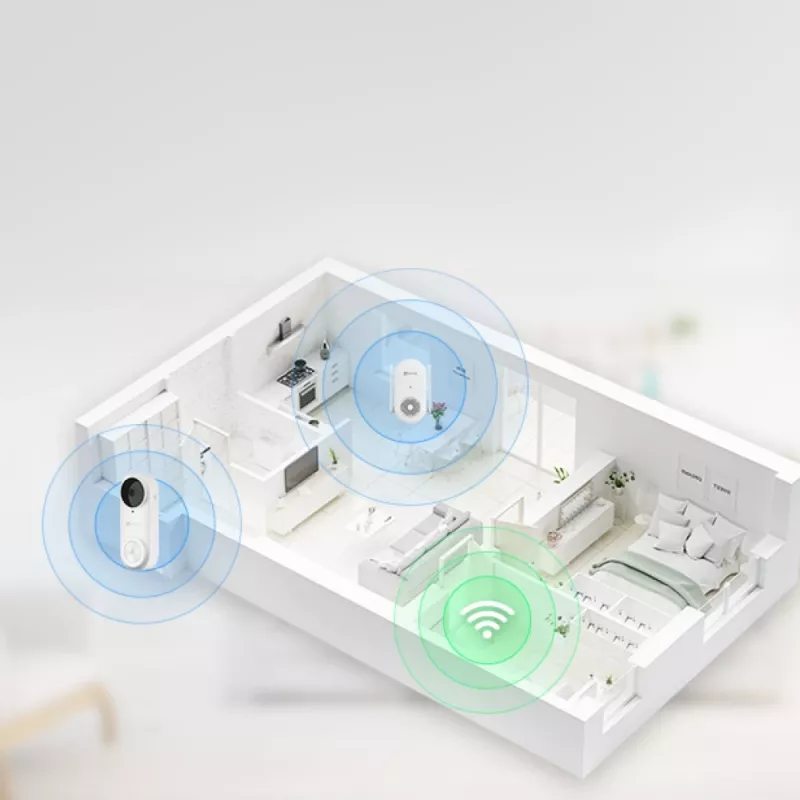 EZVIZ CH1 belaidis Wi-Fi skambutis belaidžiams vaizdo durų skambučiams