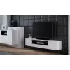 Cama TV stovas VIVA 180 baltas/baltas blizgus + juodas