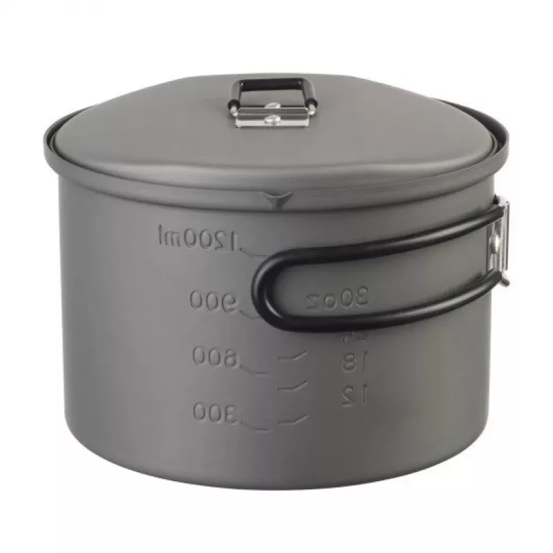 ESBIT PT1600HA keptuvė stovyklavimui 1.6 L aliuminis, juoda