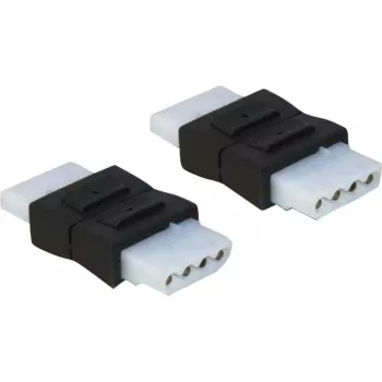 DeLOCK 65045 – Adapteris maitinimo jungtims, 4 kontaktų (M) – 4 kontaktų (M), vidinis maitinimo šaltinis