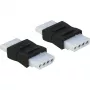 DeLOCK 65045 – Adapteris maitinimo jungtims, 4 kontaktų (M) – 4 kontaktų (M), vidinis maitinimo šaltinis