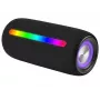 Nešiojamas stereofoninis garsiakalbis TRACER Stripe Black - 10 W RMS, Bluetooth / Laidinis, USB-A ir USB-C, MicroSD, įmontuota baterija (iki 5 h)