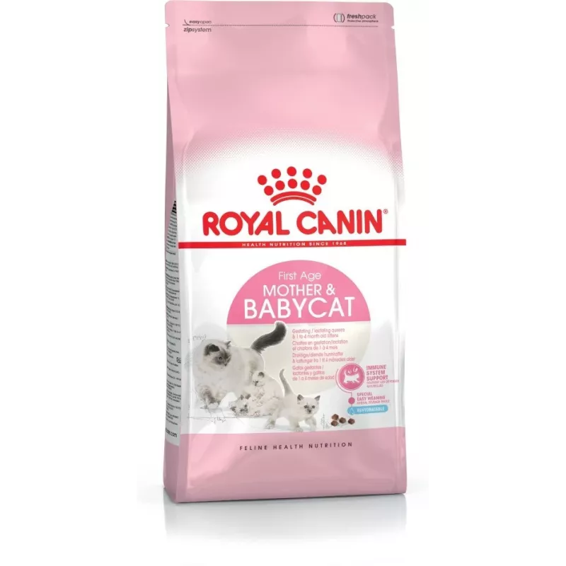 Sausas kačių ėdalas Royal Canin Mother & Babycat 2 kg – vištiena, nėščioms, žindančioms katėms ir kačiukams